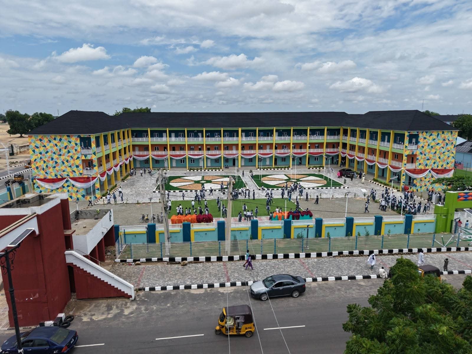 Zulum Projects: Tinubu Commissions 3 Mega Schools, 620 Electric Vehicles in Borno