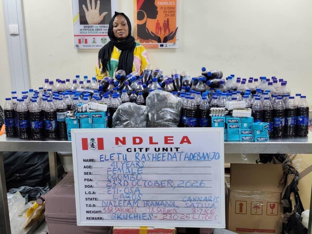 NDLEA busts drug network as South African woman, US-based grandma arrested